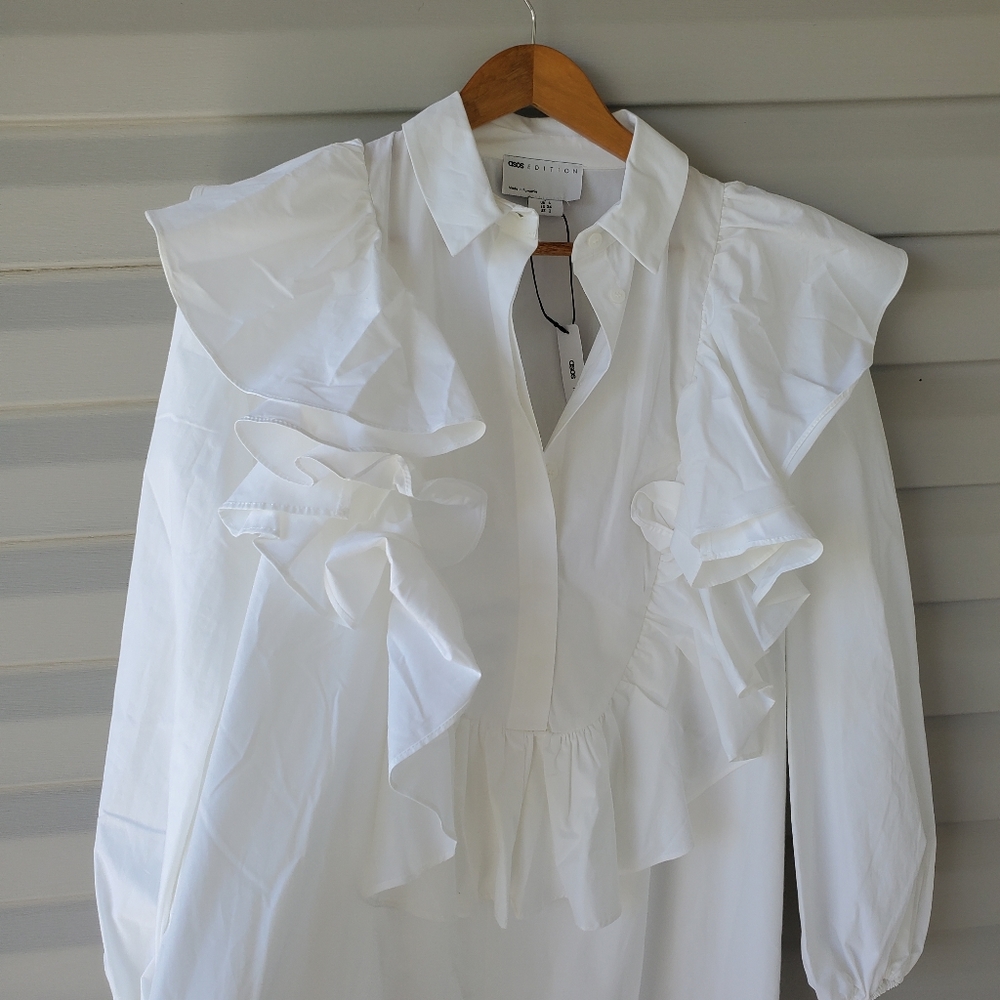 Asos Edition oversized white shirt dress - Picture 9 of 14